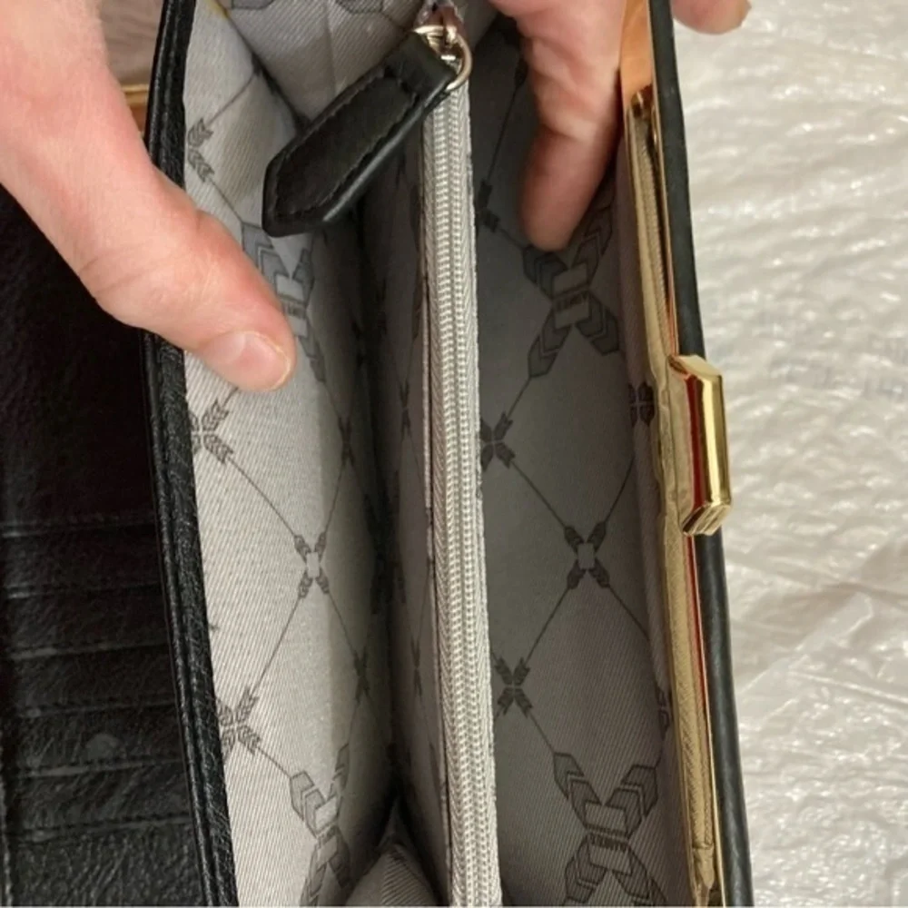 Aimee kestenberg black clutch wallet